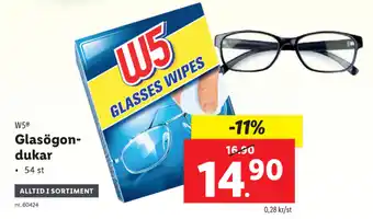 Lidl W5 Glasögon-dukar 54st erbjuda