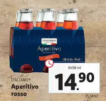 Lidl Italiamo Aperitivo rosso 6x98ml erbjuda