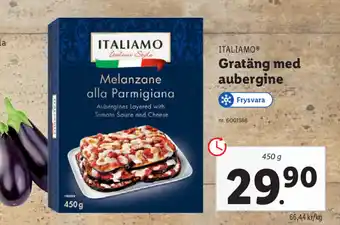 Lidl Italiamo Gratäng med aubergine 450g erbjuda