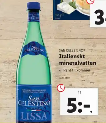 Lidl San Celestino Italienskt mineralvatten 1l erbjuda