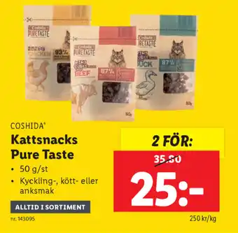 Coshida Kattsnacks Pure Taste 50g/st