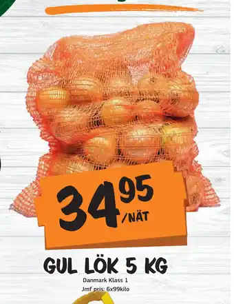 Bazaar Food market GUL LÖK 5 KG erbjuda