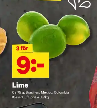 City Gross Lime erbjuda
