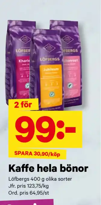 City Gross Kaffe hela bönor erbjuda