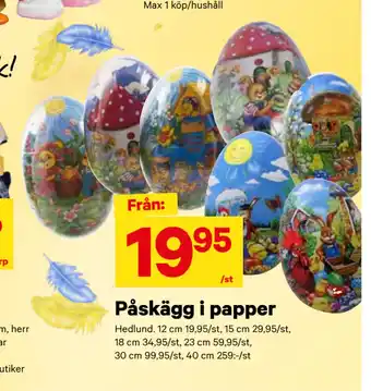 City Gross Påskägg i papper erbjuda