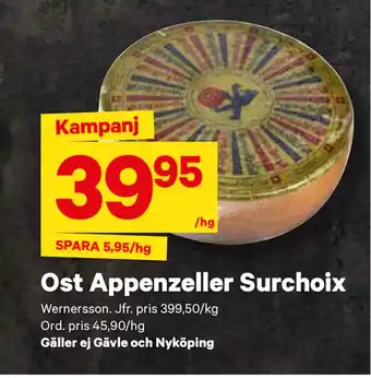 City Gross Ost Appenzeller Surchoix erbjuda