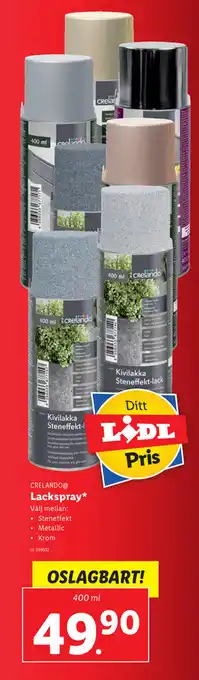 Lidl Crelando Lackspray 400ml erbjuda
