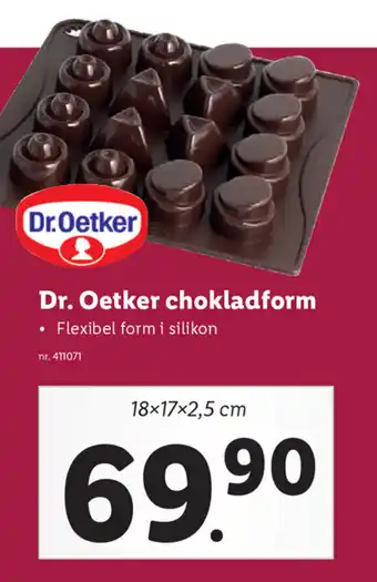 Lidl Dr. Oetker chokladform 18x17x2,5cm erbjuda