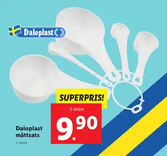 Lidl Daloplast måttsats 5 delar erbjuda