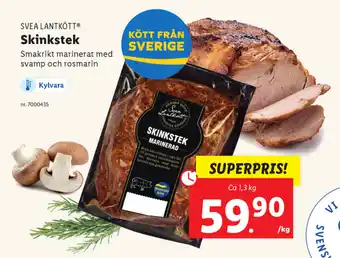Lidl Svea Lantkött Skinkstek 1,3kg erbjuda