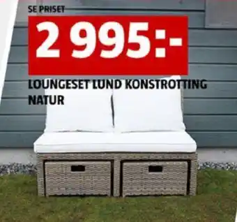 LOUNGESET LUND KONSTROTTING NATUR