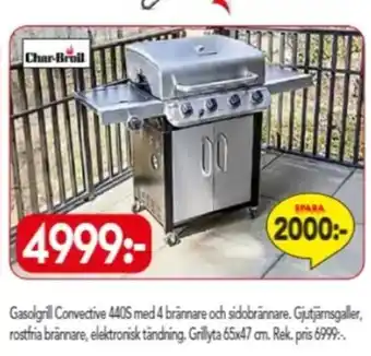 Bo Ohlsson Gasolgrill Convective 440S med 4 brännare och sidobrännare erbjuda