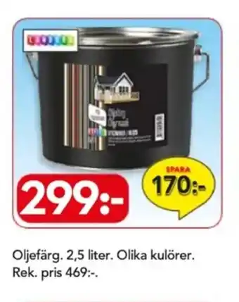 Bo Ohlsson Oljefärg. 2,5 liter erbjuda