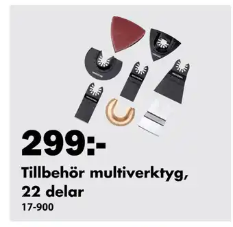 Biltema Tillbehör multiverktyg, 22 delar erbjuda