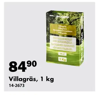 Biltema Villagräs, 1 kg erbjuda