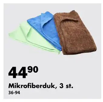 Biltema Mikrofiberduk, 3 st erbjuda