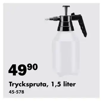 Biltema Tryckspruta, 1,5 liter erbjuda