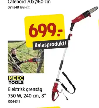 Jula Elektrisk grensåg 750 W, 240 cm, 8” erbjuda