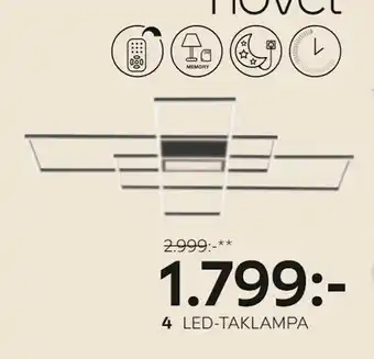 XXXLutz LED-taklampa Big Frame erbjuda