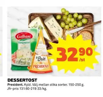 Coop DESSERTOST erbjuda