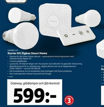 Lidl Starter Kit Zigbee Smart Home erbjuda