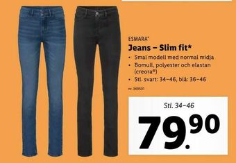 Lidl Jeans - Slim fit erbjuda