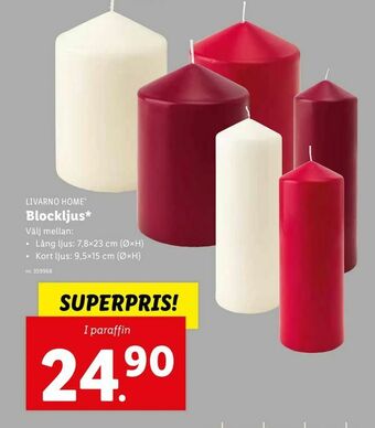 Lidl Blockljus erbjuda