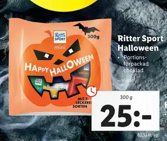 Lidl Ritter Sport Halloween erbjuda