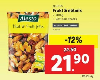 Lidl Frukt & nötmix erbjuda