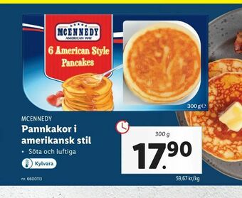 Lidl Pannkakor i amerikansk stil erbjuda