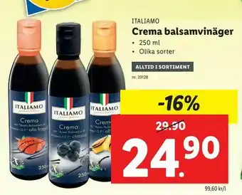 Lidl Crema balsamvinäger erbjuda