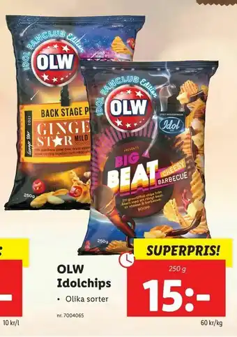 Lidl OLW Idolchips erbjuda