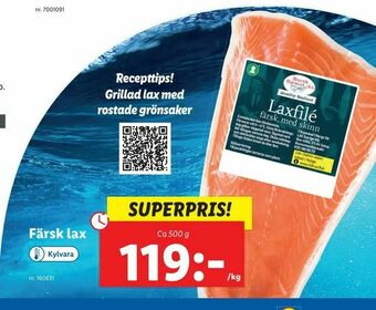 Lidl Färsk lax erbjuda