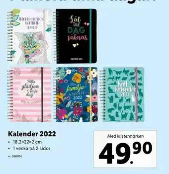 Kalender 2022
