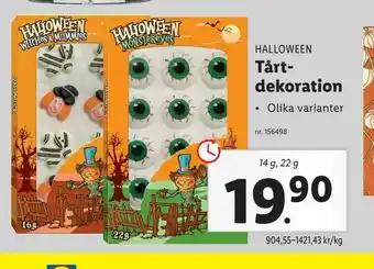 Lidl Tår t- dekoration erbjuda