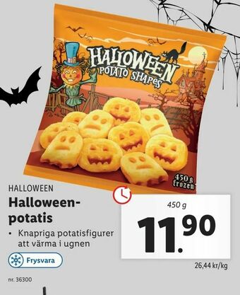 Lidl Halloween potatis erbjuda