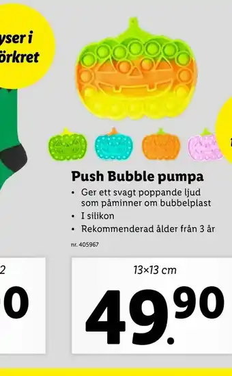 Push Bubble pumpa