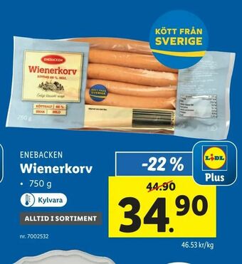 Lidl Wienerkorv erbjuda