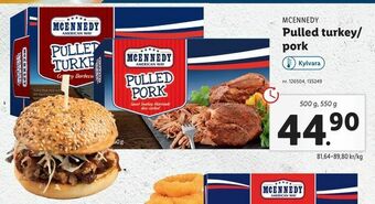 Lidl Pulled turkey/ pork erbjuda