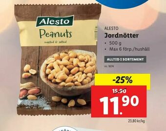 Lidl Jordnötter erbjuda