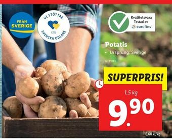 Lidl Potatis erbjuda