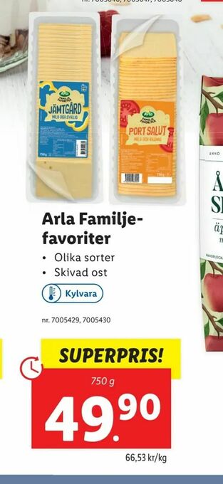 Lidl Arla Familje favoriter erbjuda