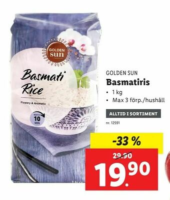 Lidl Basmatiris erbjuda