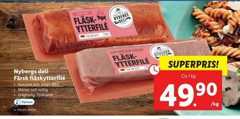 Lidl Nybergs deli Färsk fläskytterfilé erbjuda