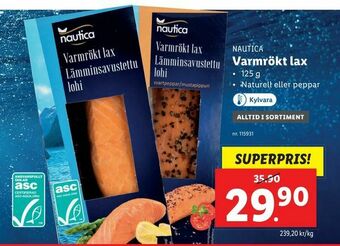 Lidl Varmrökt lax erbjuda
