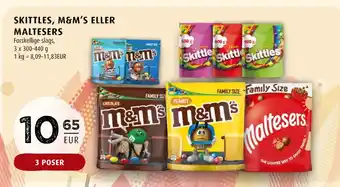Scandinavian Park SKITTLES, M&M’S ELLER MALTESERS erbjuda