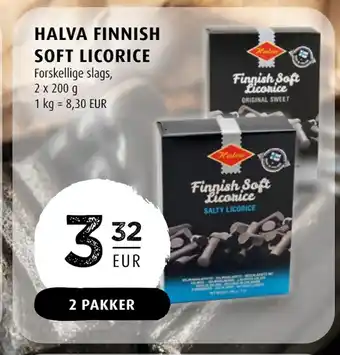 Scandinavian Park HALVA FINNISH SOFT LICORICE erbjuda