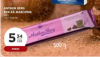 Scandinavian Park ANTHON BERG REN RÅ MARCIPAN erbjuda