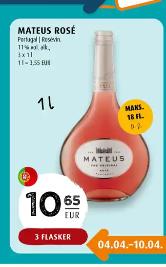 Scandinavian Park MATEUS ROSÉ erbjuda