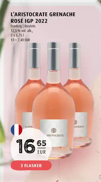 Scandinavian Park L’ARISTOCRATE GRENACHE ROSÉ IGP 2022 erbjuda
